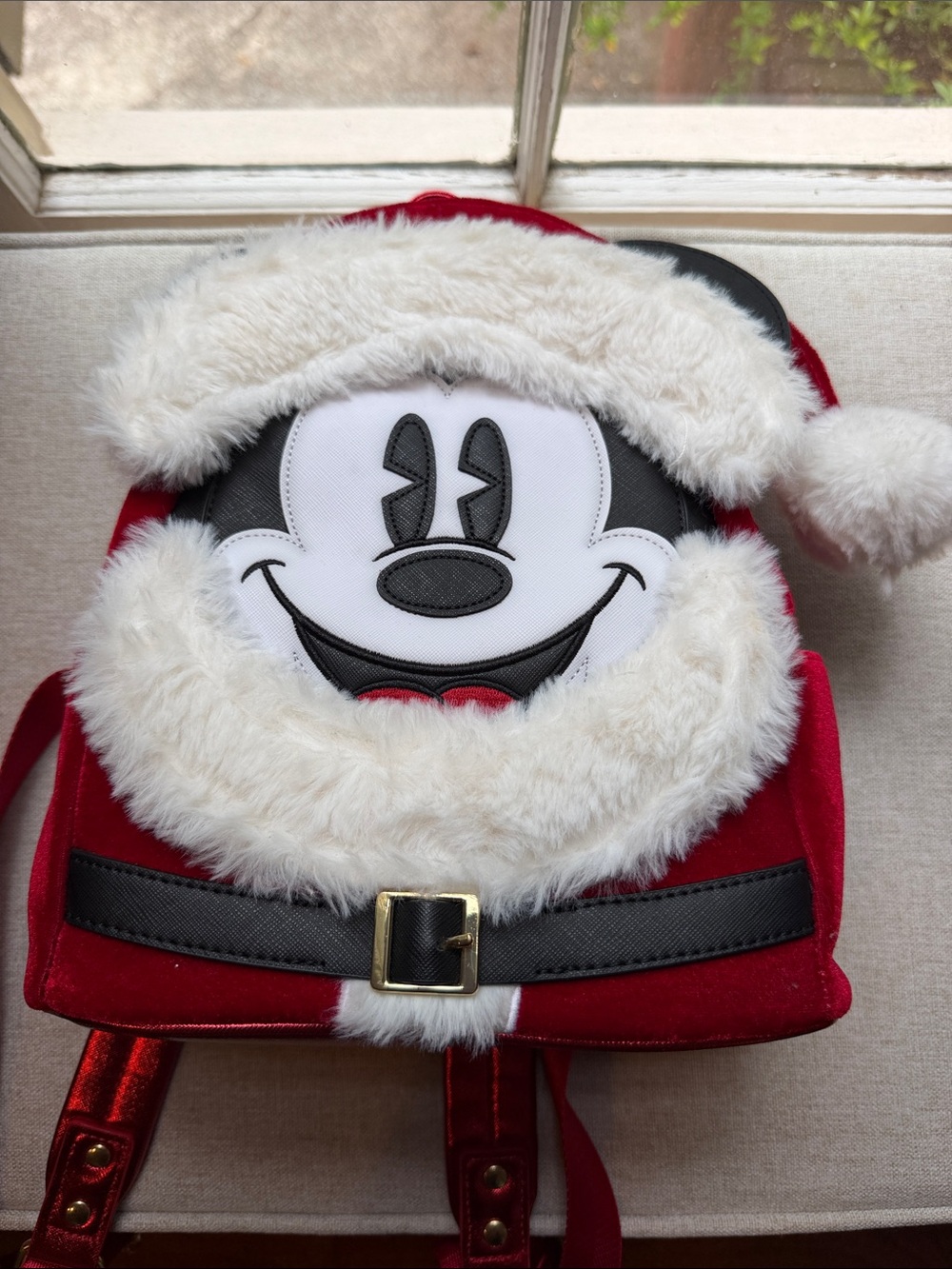 Mickey Santa Loungefly Backpack